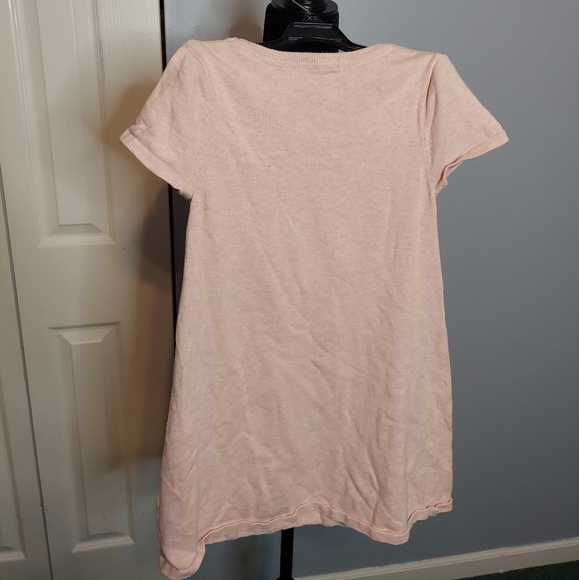 H&M Pink/Silver Sequin Heart Sweater Dress Girls Size 8-10Yrs - Picture 5 of 5